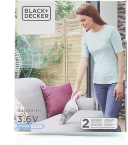 Handstofzuiger 36 V Lithium Zonder Stofzak Draadloos - Oplaadkabel Inclusief - NVC115JL-QW Wit-Blauw 325 ml handstofzuiger — thumbnail 3