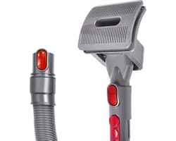 ZENC® Haarborstel met Slang Geschikt voor Dyson V15, V11, V10, V8 & V7 Steelstofzuiger - Mondstuk - Zuigmond - Stofzuigeraccessoires - Grijs