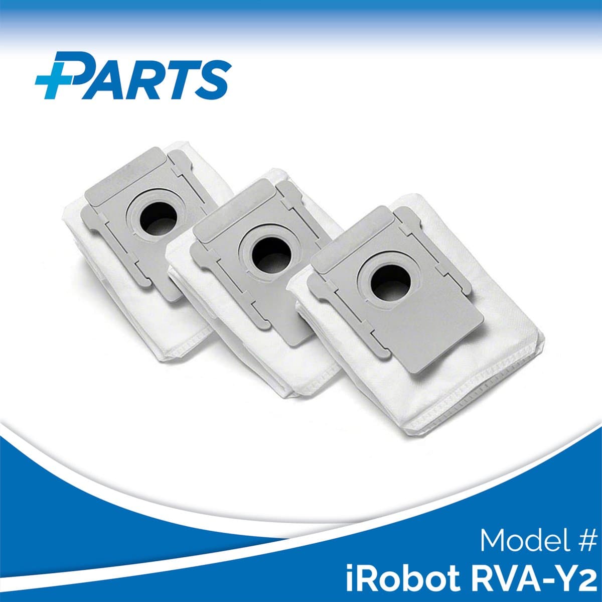 iRobot RVA-Y2 Stofzakken (3 Stuks, Plus.Parts® alternatief voor 4626194 / 4640235) — afbeelding 1