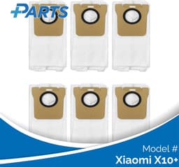 Xiaomi X10+ Stofzakken (6 Stuks, Plus.Parts® alternatief voor RDB3) — thumbnail 1