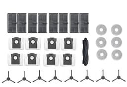 BIG Onderhoud set compatibel met Dreame L10s ULTRA gen2, PRO, PRO HEAT X30 MOVA E30 P10 ULTRA - vervanging van hoge kwaliteit - 8x stofzak - 8x zijborstel - 6x dweil - 8x motorfilter - 1x hoofdborstel - groot aantal onderdelen - 31 ONDERDELEN — thumbnail 1