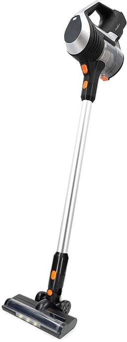 Nedis - Draadloze Steelstofzuiger - 130W - HEPA - LED Borstel - Oranje/Zwart — thumbnail 1