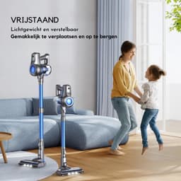 Draadloze Steelstofzuiger - 30 min Gebruik - LED Display - Zelfstaand Design - Voor Tapijt & Harde Vloeren - Lichtgewicht & Handzaam - Stil & Krachtig - Duurzaam & Efficiënt - Praktisch & Stijlvol — thumbnail 4