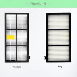 BukkitBow - Accessoireset Geschikt voor iRobot Roomba 800 & 900 Serie - 2 Afzuigrollen, 4 Filters, 4 Zijborstels - Compatibel met 850, 860, 870, 880, 890, 980, 990 - 10 Delige Set — thumbnail 2