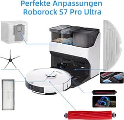 LISM-De accessoirekit Geschikt voor de Roborock S7 Pro Ultra/Roborock S7 MaxV Ultra bevat: 1 rolborstel, 1 zelfreinigende borstel, 2 HEPA-filters, 4 zijborstels, 4 dweilpads en 4 stofzakken. — thumbnail 2