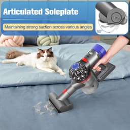 Toepasbare mini-gemotoriseerde borstel voor matrassen, bekleding en trappen, Geschikt voor Dyson V11 V10 V8 V7 — thumbnail 2