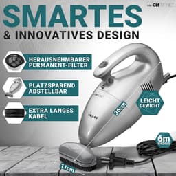 Handstofzuiger met 700 Watt & laag gewicht voor kussens-auto's-computers Vacuum Cleaner met 6m kabel & permanent stoffilter — thumbnail 3