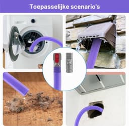 Kierenzuigmond - Flexibel - 85 cm - Paars — thumbnail 5