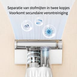 Matrasstofzuiger 300W – 12 kPa Zuigkracht – 72.000 Trillingen/min – Dubbele Stofbak 300 ml – UV-Licht – 65°C Warme Lucht – Voor Matras, Bed en Dierenhaar — thumbnail 5