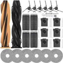 PromoHome 26-delige accessoireset voor Dreame L40s Pro Ultra, X50 Ultra Complete, L50 Pro Ultra, Matrix10 Ultra, Mova V50 Ultra Complete - 2 hoofdborstels, 6 stofzakken, 4 filters, 6 dweilen, 6 zijborstels — thumbnail 1