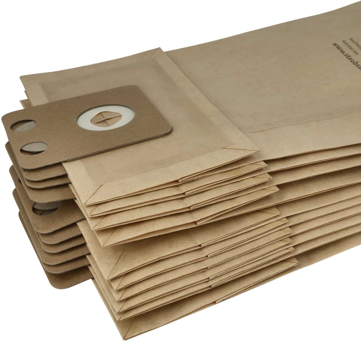 vhbw 30 stuks stofzakken, compatibel met Nilfisk-Alto VP 300 HEPA, VP 300 / VP300, VP300 HEPA, VP 300 stofzuigers – 45,3 cm x 22,7 cm, bruin — afbeelding 1