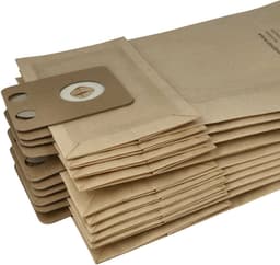 vhbw 30 stuks stofzakken, compatibel met Nilfisk-Alto VP 300 HEPA, VP 300 / VP300, VP300 HEPA, VP 300 stofzuigers – 45,3 cm x 22,7 cm, bruin — thumbnail 1