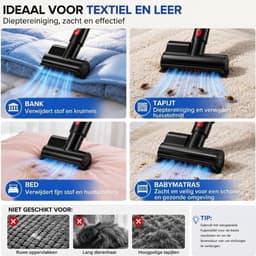 JCP® Steelstofzuiger Draadloos - Steelstofzuigers Snoerloos - Draadloze Stofzuiger - Blauw/Grijs - 25cm x 22cm x 115cm — thumbnail 2