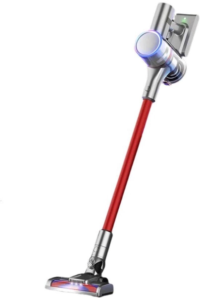 Handstofzuiger met Steel - Automatische stofsensor - Draadloze Steelstofzuiger - Draadloze stofzuiger - Rood - Afneembare Kruimelzuiger — afbeelding 1