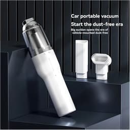 Draagbare Stofzuiger - Mini Stofzuiger - Auto Interieur Reinigen - 11000Pa Zuigkracht - 1800mAh Batterij - Wit — thumbnail 3