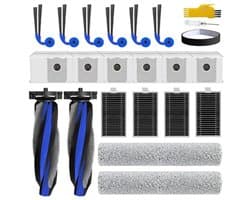 PromoHome 23-delige onderdelen set voor Ecovacs Deebot T90 / T90 Pro Omni robotstofzuiger - 2 roterende borstels, 4 filters, 6 zijborstels, 2 rolwissers, 6 zakken, 1 beschermband