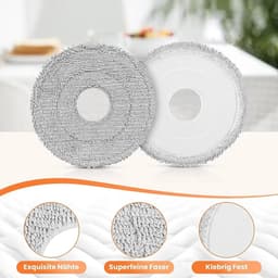 Verpakking Geschikt voor 10 wasbare microvezel reinigingsdoekjes Geschikt voor de robotstofzuigers Dreame L10s Ultra Gen 2 / L10s Pro Ultra / X40 Ultra / X40 Master / L40 Ultra / X50 Ultra Complete / Mova E30 Ultra. — thumbnail 2