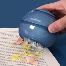 Mini Cleaner - Desktop Sweeper - Bureau Opruimen - Stille Motor - Draagbaar Formaat - Blauw — thumbnail 4