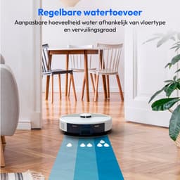 MEDION Robotstofzuiger met afzuigstation en dweilfunctie X22 SW+ (lasernavigatie, 5.000 Pa, 2-in-1, nauwkeurige mapping, no-go zones, meerdere etages, MD 100021) grijs — thumbnail 3