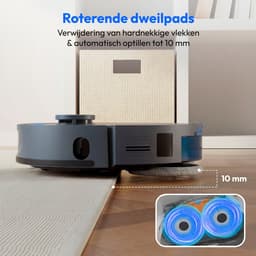 MEDION Robotstofzuiger met 3-in-1 station, lasernavigatie en dweilfunctie X55 SW+ Pro (10.000 Pa, 2-in-1 robot, roterende dweilmoppen, kruislijnlaser) — thumbnail 1