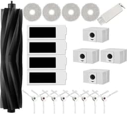 Accessoiresgeschikt voor Ecovacs Deebot T20 Omni en T20e Omni: 1 grote rubberen borstel, 4 HEPA-filters, 4 reinigingsdoeken, 8 zijborstels — thumbnail 1