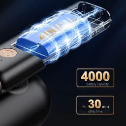 Oplaadbare handstofzuiger - autostofzuiger met opblaasbare pomp en lichtfunctie — thumbnail 4