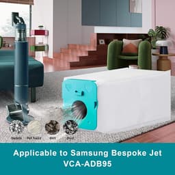 5 Stuks Stofzuigerzakken -VCA-ADB95 Stofzuiger Filter Zakken - Stofzakken - Stofzuiger Vuil Verwijdering Tas -voor Samsung Bespoke Jet VCA-ADB95 Clean Station VS20A95923W reserveonderdelen — thumbnail 4
