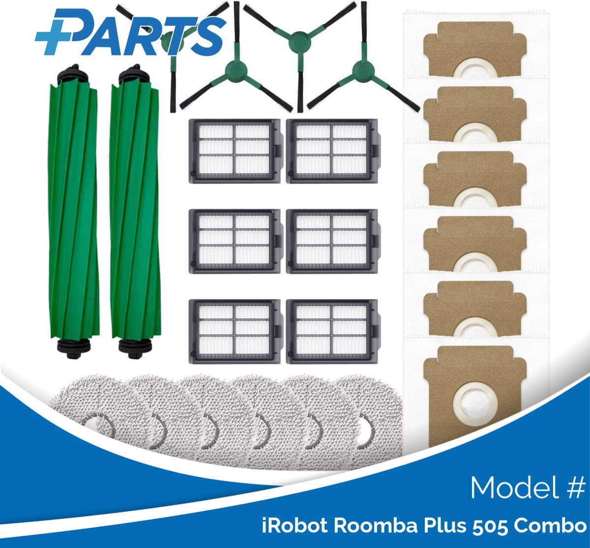 iRobot Roomba Plus 505 Combo Onderhoudsset (Plus.Parts® alternatief voor 4849962) — afbeelding 1