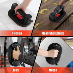 Accu zuiger - Tegel lift - Materiaal verplaatsen - 300 kg zuigkracht - 238 cm - Zwart — thumbnail 4