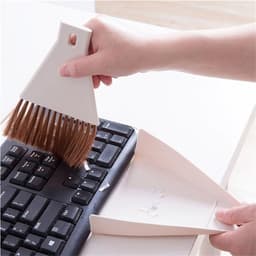 Mini Stoffer en Blik Set - Kleine Bezem Set - Tafel en Bureau Reinigen - Met Zachte Borstelharen — thumbnail 3