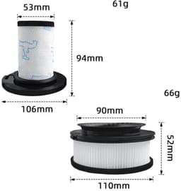 Filterset voor Rowenta X-Force Flex 11.60 12.60 14.60 15.60 stofzuiger - RH98xx - vervanging filter motor ZR009008 schuimfilter scheider ZR009007 — thumbnail 3