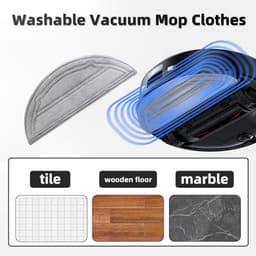 9-delige accessoirekit voor de Roborock Q10 S5/Q10 S5+ robotstofzuiger, inclusief 1 hoofdborstels, 2 dweilpads, 2 zijborstels, 2 HEPA-filters, 2 stofzakken — thumbnail 5