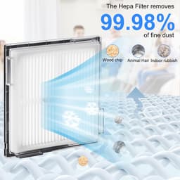 Dailygoods- HEPA Filter wasbaar en herbruikbaar - Stofzuigerfilter - Compatibel met Roborock Q10 S5/X5 - Sterkere zuigkracht - Effectieve filtratie - Verwijdert stof en vuil — thumbnail 5