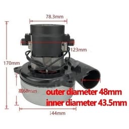 Stofzuiger Motor - Zaagmotor Vloermachine - Waterabsorptie Reiniging - Duurzaam Ontwerp - 100 Gram - Zilver — thumbnail 2