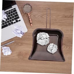 Mini Veegschep - Stofpan Tafel - Snelle Reiniging - Roestvrij Staal - 37.8 cm - Olijfgroen — thumbnail 4