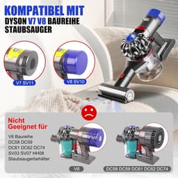 Stofreservoirdeksel geschikt voor Dyson-stofzuigers van de modellen V7 en V8 – Vervangend onderdeel voor de klep of het deksel van het stofreservoir — thumbnail 4