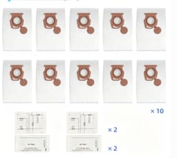 14 stuks - 10 stofzuigerzakken en 2 sets Filterkatoen - Voor Miele Guard M1/L1 JuniorS1 - Stofzuigerfilterzakken — thumbnail 1