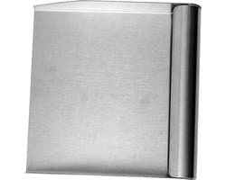Stofblik RVS - Metalen Schep - Kantoor Schoonmaken - Gladde Afwerking - 15 cm breed - Zilver