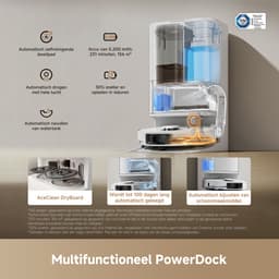 Dreame L10s Ultra Gen 3 Set – Robotstofzuiger met Dweil - 25.000 Pa Zuigkracht - Automatische Leeg- & Zelfreinigende Dweilfunctie - Custom Clean™ Technologie - Slimme zijborstels — thumbnail 4