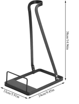 MTTproducts- Stofzuigerbeugel Universele Houder - IJzeren Frame - Vrijstaand Rek - Compatibel met V6/V7/V8/V10 - Afmetingen 24x15 cm - Gewicht 839 g - Stofzuigerhouder — thumbnail 4