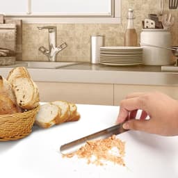 Kruimelverzamelaar Roestvrij Staal - Tafelreiniger Keuken - Snel Tafel Schoonmaken - Met Handige Clip - 15cm Lengte - Goud en Zilver — thumbnail 4