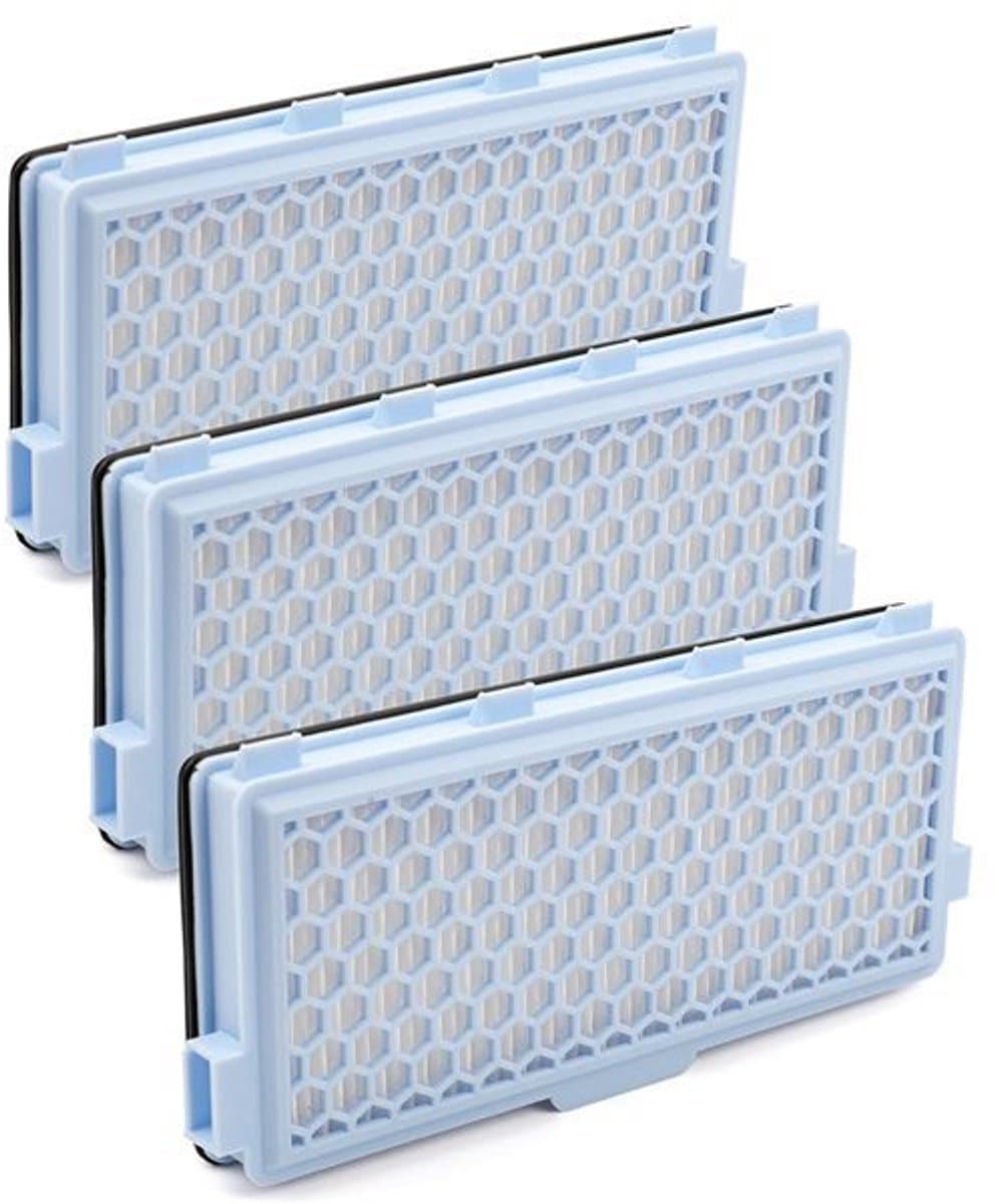 3 stucks Filter voor Miele [Compact C1 & C2 - Complete C2 & C3 - S8340] - Vervangfilters Compatibel met Miele stofzuigers S4000 - S5000 -S6000 — afbeelding 1