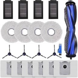 Accessoires gescht voor Ecovacs Deebot T50 Pro Omni/T50 Omni-stofzuiger, 1 hoofdborstel, 4 reinigingsdoeken, 4 zijborstels, 4 HEPA-filters, 6 stofzakken, 1 reinigingsgereedschap — thumbnail 1