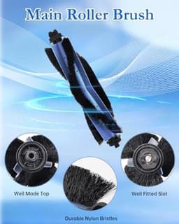 22 stuks reserveonderdelen geschikt voor Eufy Omni C20 stofzuiger, accessoireset met 2 hoofdborstels, 6 zijborstels, 6 dweilen, 6 filters, 1 reinigingsborstel, 1 schroevendraaier — thumbnail 2