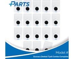 Ecovacs Deebot T30S Combo Complete Stofzakken (18 Stuks, Plus.Parts® alternatief voor DDB030028)