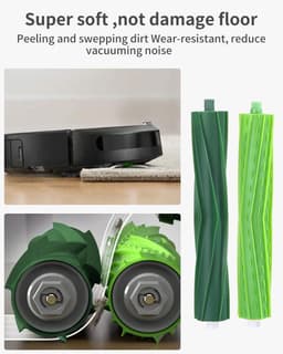 Borstels reserveonderdelen gescht voor iRobot Roomba E & I serie, accessoires compatibel met E5 E6 i7 i7+ i3 i3+ i4 i4+ i6 i6+ j7 j7+,reserveonderdelen 1 paar multivloerborstel, 4 filters, 6 zijborstels — thumbnail 3