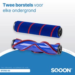 SQOON Stofzuiger Mondstuk Geschikt voor Dyson Stofzuiger V7 / V8 / V10 / V11 en v15 Series -Met V Borstel - Zuigmond voor Dyson Steelstofzuiger - LED Licht — thumbnail 3