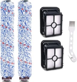Vervangende borstels Geschikt voor 2 filters en 2 borstels Geschikt voor de BISSELL 17132 Crosswave 3-in-1 nat- en droogzuiger; vervangende filters Geschikt voor Bissell 2225n accessoires; reserveonderdelen — thumbnail 1