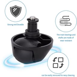 Voorwiel - Geschikt voor Dreame L10 Pro L10 Plus 1T X10 X20 X30 Robotstofzuiger - Wielen Accessoires — thumbnail 4