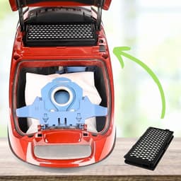 2 STUKS Active Airclean Plus 50 filters voor Miele HEPA AirClean-filter SF-HA 50 S8340 vervangende stofzuigerfilter voor Miele Compact C1 C2 Complete C2 C3 Geschikt voor S4, S5, S6, S8-serie met stofborstel — thumbnail 2